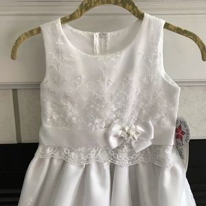 Beautiful flower girl or a first communion dress.